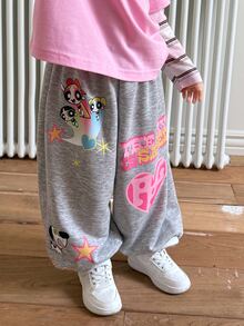 THE POWERPUFF GIRLS X DAZY Young Girls Pants Fall - Grey - View 5