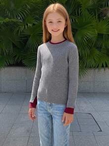 Hapijoa Tween Girls Sweaters Fall - Grey - View 4
