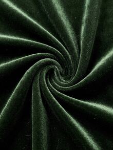 Vesra Women's Solid Color Cowl Neck Sleeveless Elegant Dress - Green - View 3