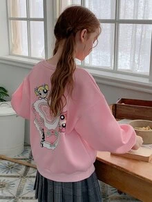 THE POWERPUFF GIRLS X DAZY Tween Girls Sweatshirts Fall - Pink - View 1