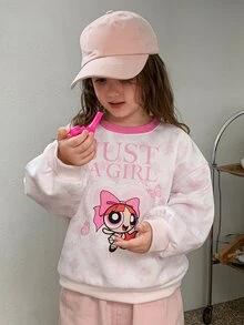 THE POWERPUFF GIRLS X DAZY Young Girls Sweatshirts Fall - Pink - View 5