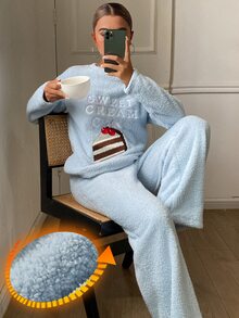 DAZY Women Pajama Sets Fall - Blue - View 1