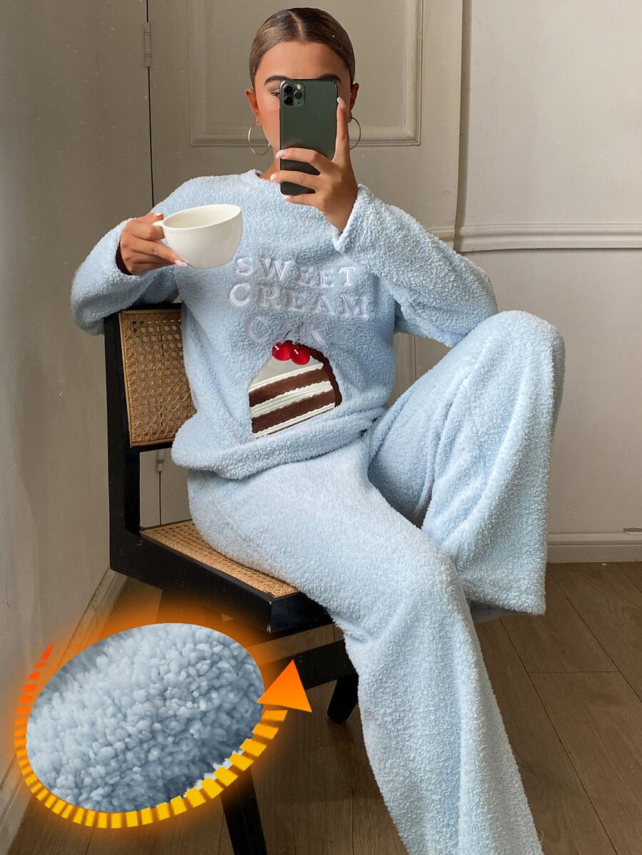 DAZY Women Pajama Sets Fall - Blue - View 1