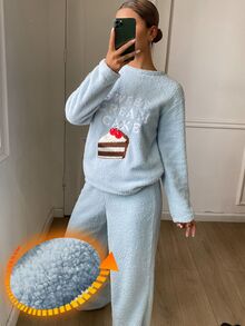 DAZY Women Pajama Sets Fall - Blue - View 3