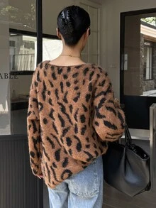 DAZY Women's Autumn/Winter Fashion Vintage Sweater - Brown - View 2
