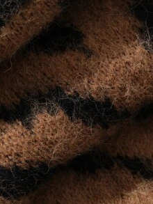 DAZY Women's Autumn/Winter Fashion Vintage Sweater - Brown - View 9