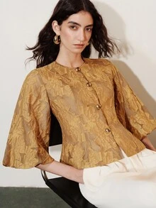 Aveloria Modichic Jaket Jacquard Elegan, Nyaman, Bergaya Vintage Prancis, Modis untuk Perjalanan, Desain Canggih, Kelas Atas, dan Serbaguna - MultiWarna - View 1