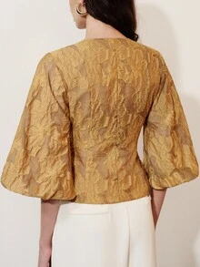 Aveloria Modichic Jaket Jacquard Elegan, Nyaman, Bergaya Vintage Prancis, Modis untuk Perjalanan, Desain Canggih, Kelas Atas, dan Serbaguna - MultiWarna - View 2