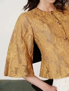 Aveloria Modichic Jaket Jacquard Elegan, Nyaman, Bergaya Vintage Prancis, Modis untuk Perjalanan, Desain Canggih, Kelas Atas, dan Serbaguna - MultiWarna - View 6