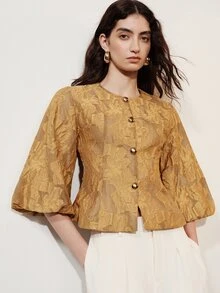 Aveloria Modichic Jaket Jacquard Elegan, Nyaman, Bergaya Vintage Prancis, Modis untuk Perjalanan, Desain Canggih, Kelas Atas, dan Serbaguna - MultiWarna - View 7