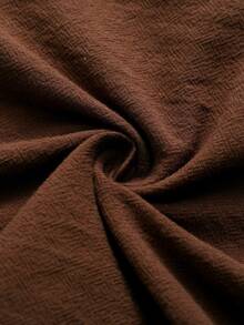 Holdful Holdful Fashionable New Casual Autumn Lace Patchwork Contrast Color Long Sleeve V-Neck Women's Blouse - Coffee Brown - View 7