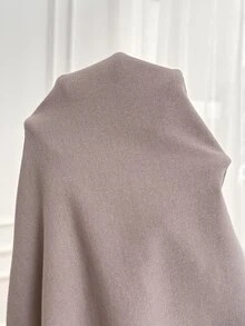 SHEIN Sweater Hamil Kasual Serbaguna Warna Polos Lengan Kelelawar Musim Dingin - Aprikot - View 7