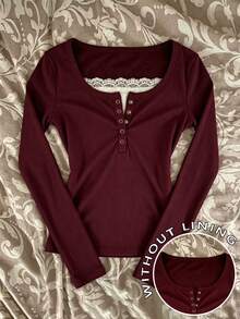 IslaSuriya Women's Casual Solid Color Slim Fit Long Sleeve Top - Multicolor - View 6