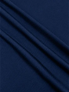 SHEIN Women's Colorblock Polo Collar Long Sleeve Inner Shirt, Knit Slim Fit V-Neck Elastic Inner Layer Inner Shirt, French Lapel Inner Shirt, Slimming Knit Long Sleeve V-Neck Inner Shirt For Early Autumn, Elegant Colorblock Polo Inner Shirt, Elastic Ribbed Slim Fit Long Sleeve V-Neck Inner Shirt For Women - Multicolor - View 4