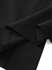 EMERY ROSE Plus Size Solid Long Sleeve Blazer, Fashion For Summer Graduation, Back To School, Teacher For Women Fall For Women Autumn - Black - View 10