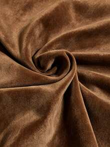 Breezaya Women's Elegant Commute Solid Color Lantern Sleeve Dress - Brown - View 9