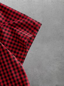 Manfinity RebelGame Men's Plus Size Summer Casual Plaid Shirt  Graphic T Shirt - Multicolor - View 5