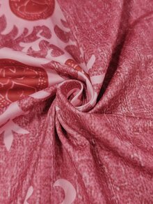 Selamara 波西米亞風印花 全身印花圓領女款寬鬆大尺碼洋裝 - 彩色 - 查看 3