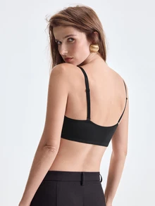 Bralution Women's Sexy Comfortable Lace Front Closure Bra - Black - View 3