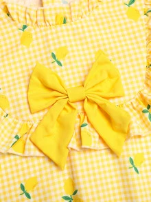 SHEIN Tween Girls Dresses - Yellow - View 5