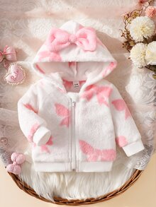 SHEIN Newborn Baby Coats - Pink - View 3