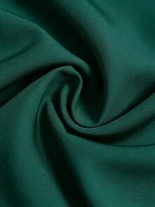 Elenzga Women's Solid Color Deep V-Neck Ruched Waist Elegant Long Dress, Suitable For Dates Dinner And Parties Wedding Dark Green Summer - Dark Green - View 3