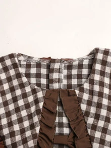 SHEIN Tween Girls Dresses - Brown - View 3
