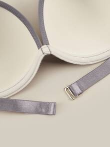 Bralution Women's Solid Color Comfortable Bandeau Bra - Grey - View 5