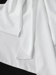 SHEIN Franclia Fall/Winter Women's New Style French High-Class Style, Multi-Color Slightly A-Line Sleeveless Long-Sleeved Dress, Light And Mature Style Sexy A-Line S - Black and White - View 7