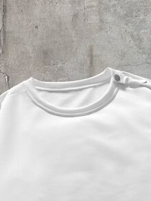 FeverCity Men's Casual Vacation Fashion Charming White T-Shirt - White - View 7