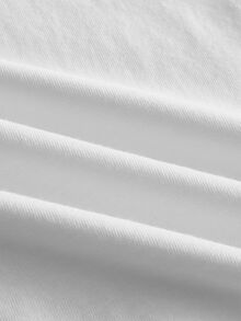 Manfinity RebelGame Men's Summer Casual Letter Print T-Shirt - White - View 5