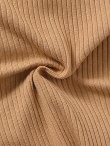 SHEIN 1 buah Baju Terusan Bayi Laki-laki Lengan Pendek Berkerudung dengan Bordir Beruang Cokelat untuk Pemotretan, Pakaian Sehari-hari, Musim Semi & Musim Panas - Coklat - View 5
