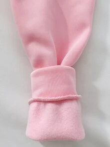 SHEIN 少女可愛小狗印花拉鍊連帽外套，條紋內裡休閒外套，適合返校穿著，秋季返校穿搭，中厚款適合秋冬 - 粉色 - 查看 6