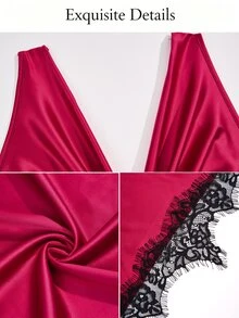 SOLERSUN Women Long Dresses Party Night Night Out Burgundy Summer Elegant - Red - View 10