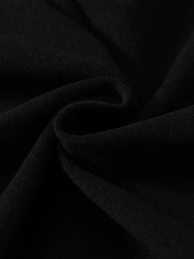 2pcs/Set Young Girl Black Turtleneck Long Sleeve Top And Leggings Thermal Underwear Set Autumn Fall - Black - View 6