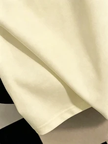Resyla Men 男士休閒字母印花圓領背心 T-shirt，男士夏季復古印花圖案背心，夏季風格 - 卡其色 - 查看 4