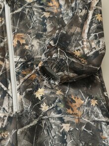 SHEIN 男嬰秋冬休閒樹枝印花連帽拉鍊保暖連身衣 - 彩色 - 查看 7