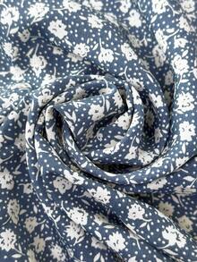 EMERY ROSE Women's V-Neck Versatile Fitted Blouse  Floral Flower Autumn Cottagecore Boho Holiday Vacation Vacation Vacation Vacation - Blue - View 7