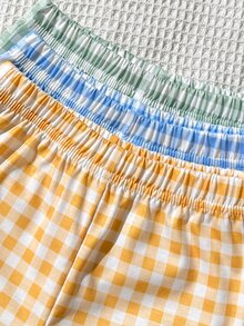 SHEIN Vintaside Kids 3件組男孩獅子卡通印花長袖套裝，活力風格，適合四季，休閒穿著 - 彩色 - 查看 3