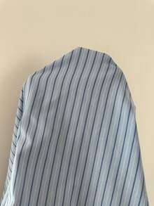 GalTyme Plus Size Autumn Elegant Commute Striped Collar Tie Blouse Fall - Multicolor - View 11