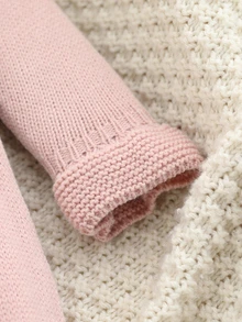 Souflis Souflis Baju Terusan Bayi Perempuan Lucu dengan Hiasan Pita dan Celana Panjang - Baby Pink - View 9