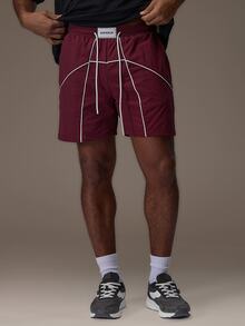 Emperor Men's Loose Fit Colorblock Oversized Shorts - Multicolor - View 3