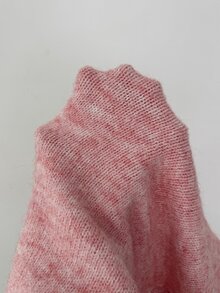 Elenzga 女款秋季新品單件圓領手工串珠時尚設計優雅寬鬆修身針織套頭長袖毛衣 - 粉色 - 查看 7