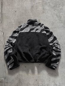 AXEPEAK 男士拼色拉鍊休閒日常長袖夾克 - 彩色 - 查看 3