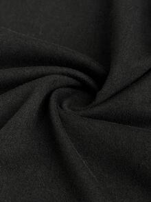 Elenzga Plus Size Sexy Elegant Hollow Out Strapless Long Sleeve Women's Top Going Out Black Autumn Fall - Black - View 8