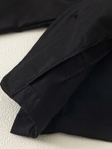 男嬰6件式正式西裝套裝，包含淺白色長袖襯衫、黑色領帶、蝴蝶結領結、背心、外套、長褲，適合婚禮夏季穿著 - 彩色 - 查看 5