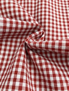 SHEIN Baby Girl Colorblock Peter Pan Collar Colorblock Bow Cute Floral Duck Embroidery Pattern Long Sleeve Plaid Versatile Romper Thick Style Suitable For Winter - Red and White - View 4