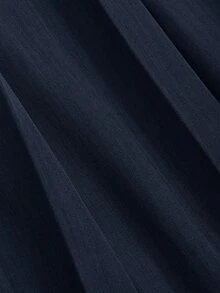Dazy Star Women Solid Color Zip-Up Casual Versatile Skirt - Navy Blue - View 6