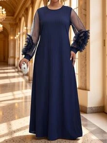 Fleurora Pesta Pernikahan Elegan Musim Semi dan Musim Panas Musim Gugur dan Musim Dingin - Navy Blue - View 2