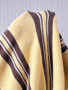 SHEIN EZwear Plus Size Colorblock Striped Short Sleeve Sweater Fall - Multicolor - View 9